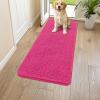 image:imageSmiry Dog Door Mat for Muddy Paws 59x24 Absorbs Moisture and Dirt Doormat NonSlip Washable Quick Dry Chenille Front Door Mat Indoor Entrance Entryway Carpet for Inside Floor CamelHot Pink