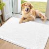 image:imageSmiry Dog Door Mat for Muddy Paws 59x24 Absorbs Moisture and Dirt Doormat NonSlip Washable Quick Dry Chenille Front Door Mat Indoor Entrance Entryway Carpet for Inside Floor CamelWhite
