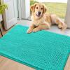 image:imageSmiry Dog Door Mat for Muddy Paws 59x24 Absorbs Moisture and Dirt Doormat NonSlip Washable Quick Dry Chenille Front Door Mat Indoor Entrance Entryway Carpet for Inside Floor CamelTeal