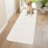 image:imageSmiry Dog Door Mat for Muddy Paws 59x24 Absorbs Moisture and Dirt Doormat NonSlip Washable Quick Dry Chenille Front Door Mat Indoor Entrance Entryway Carpet for Inside Floor CamelIvory