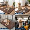 image:imageSmiry Dog Door Mat for Muddy Paws 59x24 Absorbs Moisture and Dirt Doormat NonSlip Washable Quick Dry Chenille Front Door Mat Indoor Entrance Entryway Carpet for Inside Floor CamelMocha