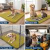image:imageSmiry Dog Door Mat for Muddy Paws 59x24 Absorbs Moisture and Dirt Doormat NonSlip Washable Quick Dry Chenille Front Door Mat Indoor Entrance Entryway Carpet for Inside Floor CamelMustard Yellow
