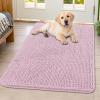 image:imageSmiry Dog Door Mat for Muddy Paws 59x24 Absorbs Moisture and Dirt Doormat NonSlip Washable Quick Dry Chenille Front Door Mat Indoor Entrance Entryway Carpet for Inside Floor CamelDusty Rose