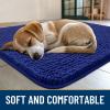 image:imageSmiry Dog Door Mat for Muddy Paws 59x24 Absorbs Moisture and Dirt Doormat NonSlip Washable Quick Dry Chenille Front Door Mat Indoor Entrance Entryway Carpet for Inside Floor CamelNavy Blue