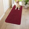 image:imageSmiry Dog Door Mat for Muddy Paws 59x24 Absorbs Moisture and Dirt Doormat NonSlip Washable Quick Dry Chenille Front Door Mat Indoor Entrance Entryway Carpet for Inside Floor CamelBurgundy