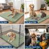 image:imageSmiry Dog Door Mat for Muddy Paws 59x24 Absorbs Moisture and Dirt Doormat NonSlip Washable Quick Dry Chenille Front Door Mat Indoor Entrance Entryway Carpet for Inside Floor CamelSage Green