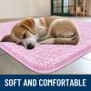 image:imageSmiry Dog Door Mat for Muddy Paws 59x24 Absorbs Moisture and Dirt Doormat NonSlip Washable Quick Dry Chenille Front Door Mat Indoor Entrance Entryway Carpet for Inside Floor CamelPink
