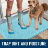 image:imageSmiry Dog Door Mat for Muddy Paws 59x24 Absorbs Moisture and Dirt Doormat NonSlip Washable Quick Dry Chenille Front Door Mat Indoor Entrance Entryway Carpet for Inside Floor CamelSky Blue