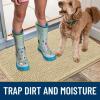 image:imageSmiry Dog Door Mat for Muddy Paws 59x24 Absorbs Moisture and Dirt Doormat NonSlip Washable Quick Dry Chenille Front Door Mat Indoor Entrance Entryway Carpet for Inside Floor CamelCream White