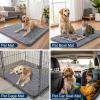 image:imageSmiry Dog Door Mat for Muddy Paws 59x24 Absorbs Moisture and Dirt Doormat NonSlip Washable Quick Dry Chenille Front Door Mat Indoor Entrance Entryway Carpet for Inside Floor CamelGrey