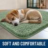 image:imageSmiry Dog Door Mat for Muddy Paws 59x24 Absorbs Moisture and Dirt Doormat NonSlip Washable Quick Dry Chenille Front Door Mat Indoor Entrance Entryway Carpet for Inside Floor CamelOlive Green