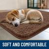 image:imageSmiry Dog Door Mat for Muddy Paws 59x24 Absorbs Moisture and Dirt Doormat NonSlip Washable Quick Dry Chenille Front Door Mat Indoor Entrance Entryway Carpet for Inside Floor CamelMocha