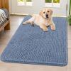 image:imageSmiry Dog Door Mat for Muddy Paws 59x24 Absorbs Moisture and Dirt Doormat NonSlip Washable Quick Dry Chenille Front Door Mat Indoor Entrance Entryway Carpet for Inside Floor CamelAiry Blue