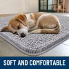 image:imageSmiry Dog Door Mat for Muddy Paws 59x24 Absorbs Moisture and Dirt Doormat NonSlip Washable Quick Dry Chenille Front Door Mat Indoor Entrance Entryway Carpet for Inside Floor CamelLight Grey