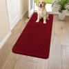 image:imageSmiry Dog Door Mat for Muddy Paws 59x24 Absorbs Moisture and Dirt Doormat NonSlip Washable Quick Dry Chenille Front Door Mat Indoor Entrance Entryway Carpet for Inside Floor CamelRed
