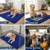 image:imageSmiry Dog Door Mat for Muddy Paws 59x24 Absorbs Moisture and Dirt Doormat NonSlip Washable Quick Dry Chenille Front Door Mat Indoor Entrance Entryway Carpet for Inside Floor CamelRoyal Blue