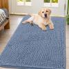 image:imageSmiry Dog Door Mat for Muddy Paws 59x24 Absorbs Moisture and Dirt Doormat NonSlip Washable Quick Dry Chenille Front Door Mat Indoor Entrance Entryway Carpet for Inside Floor CamelAiry Blue