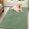 image:imageSmiry Dog Door Mat for Muddy Paws 59x24 Absorbs Moisture and Dirt Doormat NonSlip Washable Quick Dry Chenille Front Door Mat Indoor Entrance Entryway Carpet for Inside Floor CamelOlive Green