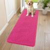 image:imageSmiry Dog Door Mat for Muddy Paws 59x24 Absorbs Moisture and Dirt Doormat NonSlip Washable Quick Dry Chenille Front Door Mat Indoor Entrance Entryway Carpet for Inside Floor CamelHot Pink