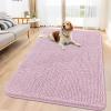 image:imageSmiry Dog Door Mat for Muddy Paws 59x24 Absorbs Moisture and Dirt Doormat NonSlip Washable Quick Dry Chenille Front Door Mat Indoor Entrance Entryway Carpet for Inside Floor CamelDusty Rose