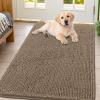 image:imageSmiry Dog Door Mat for Muddy Paws 59x24 Absorbs Moisture and Dirt Doormat NonSlip Washable Quick Dry Chenille Front Door Mat Indoor Entrance Entryway Carpet for Inside Floor CamelCamel