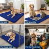 image:imageSmiry Dog Door Mat for Muddy Paws 59x24 Absorbs Moisture and Dirt Doormat NonSlip Washable Quick Dry Chenille Front Door Mat Indoor Entrance Entryway Carpet for Inside Floor CamelRoyal Blue