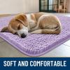image:imageSmiry Dog Door Mat for Muddy Paws 59x24 Absorbs Moisture and Dirt Doormat NonSlip Washable Quick Dry Chenille Front Door Mat Indoor Entrance Entryway Carpet for Inside Floor CamelLavender