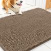 image:imageSmiry Dog Door Mat for Muddy Paws 59x24 Absorbs Moisture and Dirt Doormat NonSlip Washable Quick Dry Chenille Front Door Mat Indoor Entrance Entryway Carpet for Inside Floor CamelCamel
