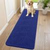image:imageSmiry Dog Door Mat for Muddy Paws 59x24 Absorbs Moisture and Dirt Doormat NonSlip Washable Quick Dry Chenille Front Door Mat Indoor Entrance Entryway Carpet for Inside Floor CamelNavy Blue