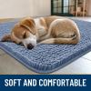 image:imageSmiry Dog Door Mat for Muddy Paws 59x24 Absorbs Moisture and Dirt Doormat NonSlip Washable Quick Dry Chenille Front Door Mat Indoor Entrance Entryway Carpet for Inside Floor CamelAiry Blue