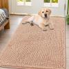 image:imageSmiry Dog Door Mat for Muddy Paws 59x24 Absorbs Moisture and Dirt Doormat NonSlip Washable Quick Dry Chenille Front Door Mat Indoor Entrance Entryway Carpet for Inside Floor CamelPeach