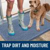 image:imageSmiry Dog Door Mat for Muddy Paws 59x24 Absorbs Moisture and Dirt Doormat NonSlip Washable Quick Dry Chenille Front Door Mat Indoor Entrance Entryway Carpet for Inside Floor CamelAiry Blue