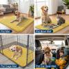 image:imageSmiry Dog Door Mat for Muddy Paws 59x24 Absorbs Moisture and Dirt Doormat NonSlip Washable Quick Dry Chenille Front Door Mat Indoor Entrance Entryway Carpet for Inside Floor CamelYellow