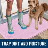 image:imageSmiry Dog Door Mat for Muddy Paws 59x24 Absorbs Moisture and Dirt Doormat NonSlip Washable Quick Dry Chenille Front Door Mat Indoor Entrance Entryway Carpet for Inside Floor CamelPink