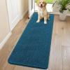 image:imageSmiry Dog Door Mat for Muddy Paws 59x24 Absorbs Moisture and Dirt Doormat NonSlip Washable Quick Dry Chenille Front Door Mat Indoor Entrance Entryway Carpet for Inside Floor CamelAtlantic Blue