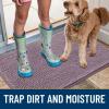 image:imageSmiry Dog Door Mat for Muddy Paws 59x24 Absorbs Moisture and Dirt Doormat NonSlip Washable Quick Dry Chenille Front Door Mat Indoor Entrance Entryway Carpet for Inside Floor CamelDeep Plum