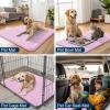 image:imageSmiry Dog Door Mat for Muddy Paws 59x24 Absorbs Moisture and Dirt Doormat NonSlip Washable Quick Dry Chenille Front Door Mat Indoor Entrance Entryway Carpet for Inside Floor CamelPink