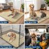 image:imageSmiry Dog Door Mat for Muddy Paws 59x24 Absorbs Moisture and Dirt Doormat NonSlip Washable Quick Dry Chenille Front Door Mat Indoor Entrance Entryway Carpet for Inside Floor CamelCream White