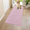 image:imageSmiry Dog Door Mat for Muddy Paws 59x24 Absorbs Moisture and Dirt Doormat NonSlip Washable Quick Dry Chenille Front Door Mat Indoor Entrance Entryway Carpet for Inside Floor CamelDusty Rose