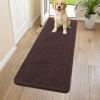 image:imageSmiry Dog Door Mat for Muddy Paws 59x24 Absorbs Moisture and Dirt Doormat NonSlip Washable Quick Dry Chenille Front Door Mat Indoor Entrance Entryway Carpet for Inside Floor CamelBrown
