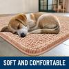 image:imageSmiry Dog Door Mat for Muddy Paws 59x24 Absorbs Moisture and Dirt Doormat NonSlip Washable Quick Dry Chenille Front Door Mat Indoor Entrance Entryway Carpet for Inside Floor CamelPeach