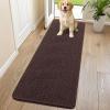 image:imageSmiry Dog Door Mat for Muddy Paws 59x24 Absorbs Moisture and Dirt Doormat NonSlip Washable Quick Dry Chenille Front Door Mat Indoor Entrance Entryway Carpet for Inside Floor CamelBrown