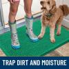 image:imageSmiry Dog Door Mat for Muddy Paws 59x24 Absorbs Moisture and Dirt Doormat NonSlip Washable Quick Dry Chenille Front Door Mat Indoor Entrance Entryway Carpet for Inside Floor CamelEmerald Green