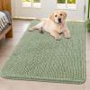 image:imageSmiry Dog Door Mat for Muddy Paws 59x24 Absorbs Moisture and Dirt Doormat NonSlip Washable Quick Dry Chenille Front Door Mat Indoor Entrance Entryway Carpet for Inside Floor CamelSage Green
