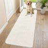 image:imageSmiry Dog Door Mat for Muddy Paws 59x24 Absorbs Moisture and Dirt Doormat NonSlip Washable Quick Dry Chenille Front Door Mat Indoor Entrance Entryway Carpet for Inside Floor CamelIvory