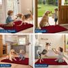 image:imageSmiry Dog Door Mat for Muddy Paws 59x24 Absorbs Moisture and Dirt Doormat NonSlip Washable Quick Dry Chenille Front Door Mat Indoor Entrance Entryway Carpet for Inside Floor CamelRed