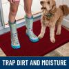 image:imageSmiry Dog Door Mat for Muddy Paws 59x24 Absorbs Moisture and Dirt Doormat NonSlip Washable Quick Dry Chenille Front Door Mat Indoor Entrance Entryway Carpet for Inside Floor CamelRed