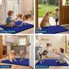 image:imageSmiry Dog Door Mat for Muddy Paws 59x24 Absorbs Moisture and Dirt Doormat NonSlip Washable Quick Dry Chenille Front Door Mat Indoor Entrance Entryway Carpet for Inside Floor CamelNavy Blue