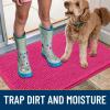 image:imageSmiry Dog Door Mat for Muddy Paws 59x24 Absorbs Moisture and Dirt Doormat NonSlip Washable Quick Dry Chenille Front Door Mat Indoor Entrance Entryway Carpet for Inside Floor CamelHot Pink