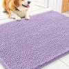 image:imageSmiry Dog Door Mat for Muddy Paws 59x24 Absorbs Moisture and Dirt Doormat NonSlip Washable Quick Dry Chenille Front Door Mat Indoor Entrance Entryway Carpet for Inside Floor CamelLavender